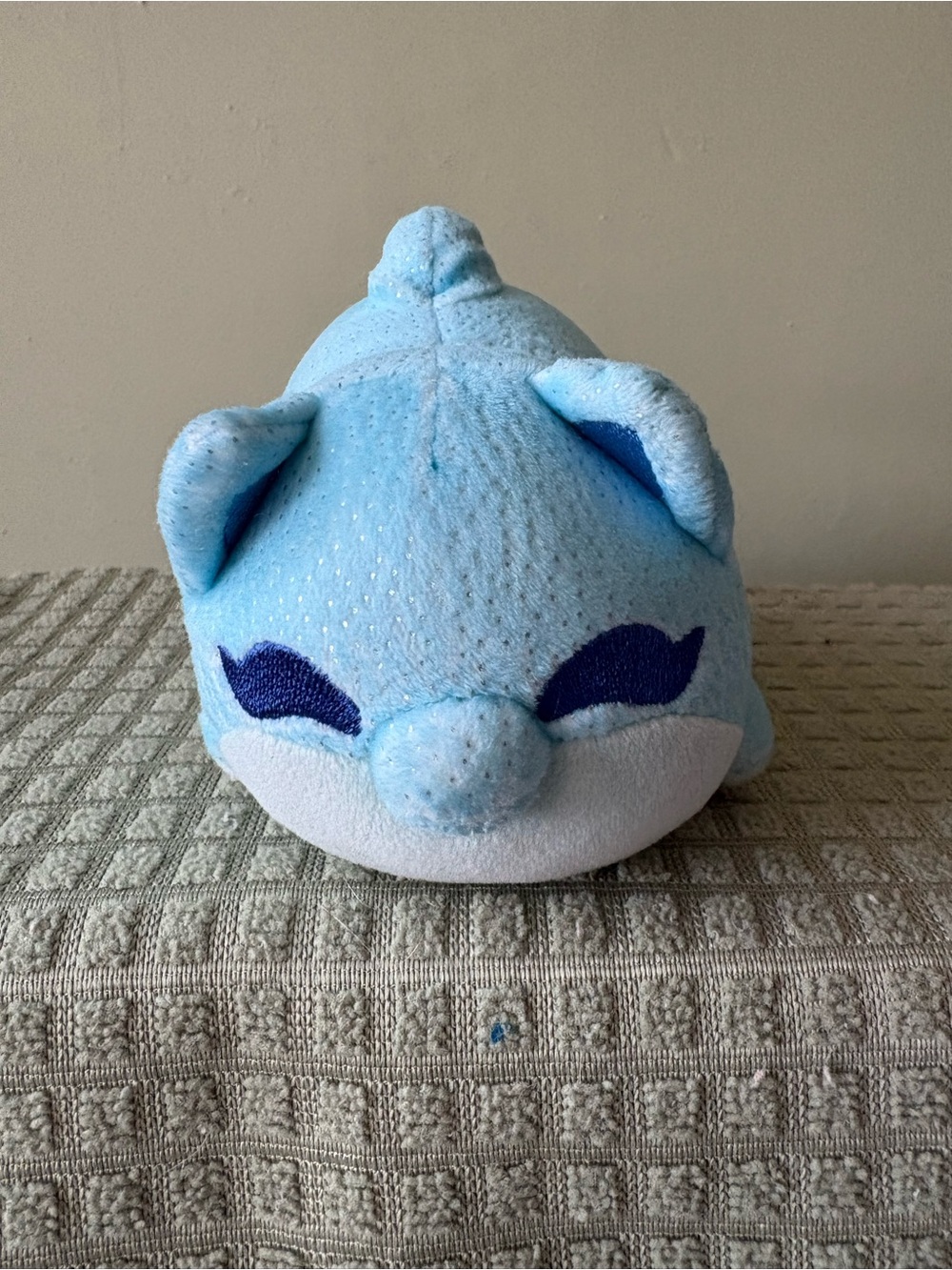 Aphmau meemeows Blue Plush Dolphin Stuffed cat Animal Soft Kids toy 6”
